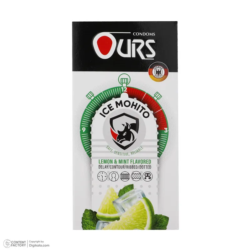 کاندوم اورز مدل Ice Mohito بسته 12 عددی - تصویر 2