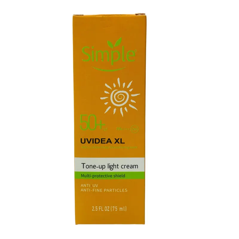 کرم ضد آفتاب بدون رنگ سیمپل SPF 50 مدل tone up مناسب انواع پوست حجم 75 میلی لیتر - تصویر 2