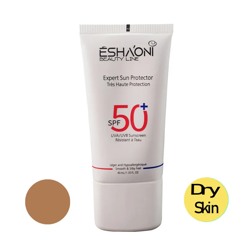 فلوئید ضد آفتاب رنگی اشااونی SPF50 مدل 02 مناسب پوست های خشک و حساس حجم 40 میلیلیتر - تصویر 2