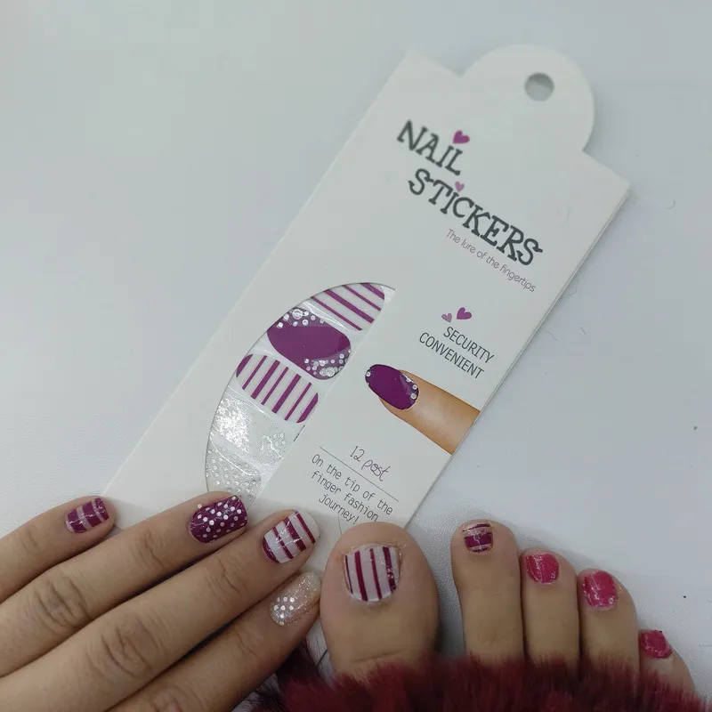 استیکر طراحی ناخن مدل ژله ای طرح نگین - تصویر 5