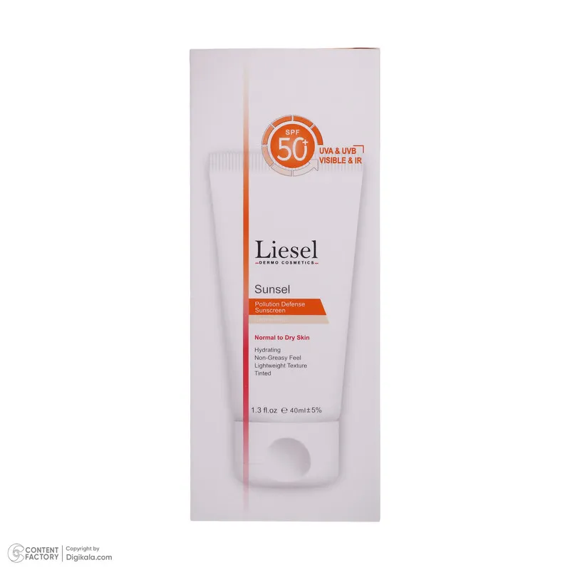 کرم ضد آفتاب رنگی لایسل SPF 50 مدل 01 ‌مناسب انواع پوست‌ حجم 40 میلی‌لیتر - تصویر 2