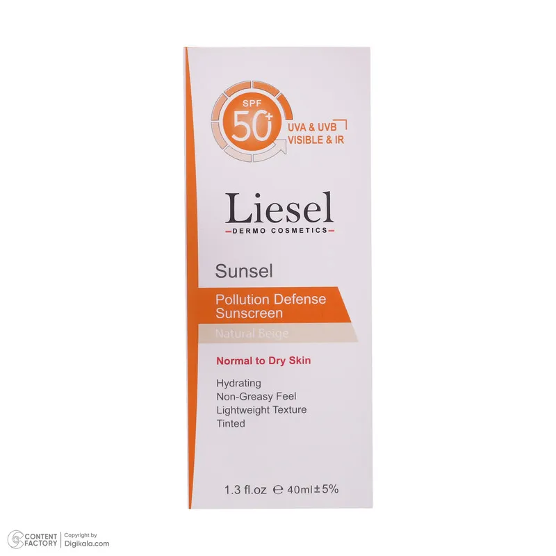 کرم ضد آفتاب رنگی لایسل SPF 50 مدل 01 ‌مناسب انواع پوست‌ حجم 40 میلی‌لیتر - تصویر 6
