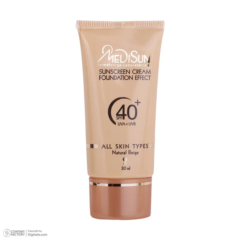 کرم ضد آفتاب رنگی مدیسان SPF 40 مدل 05 ‌مناسب انواع پوست‌ حجم 30 میلی‌لیتر - تصویر 4