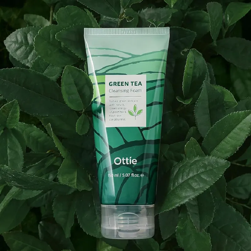 فوم شستشو صورت اوتی مدل Green Tea حجم 150 میلی لیتر - تصویر 3
