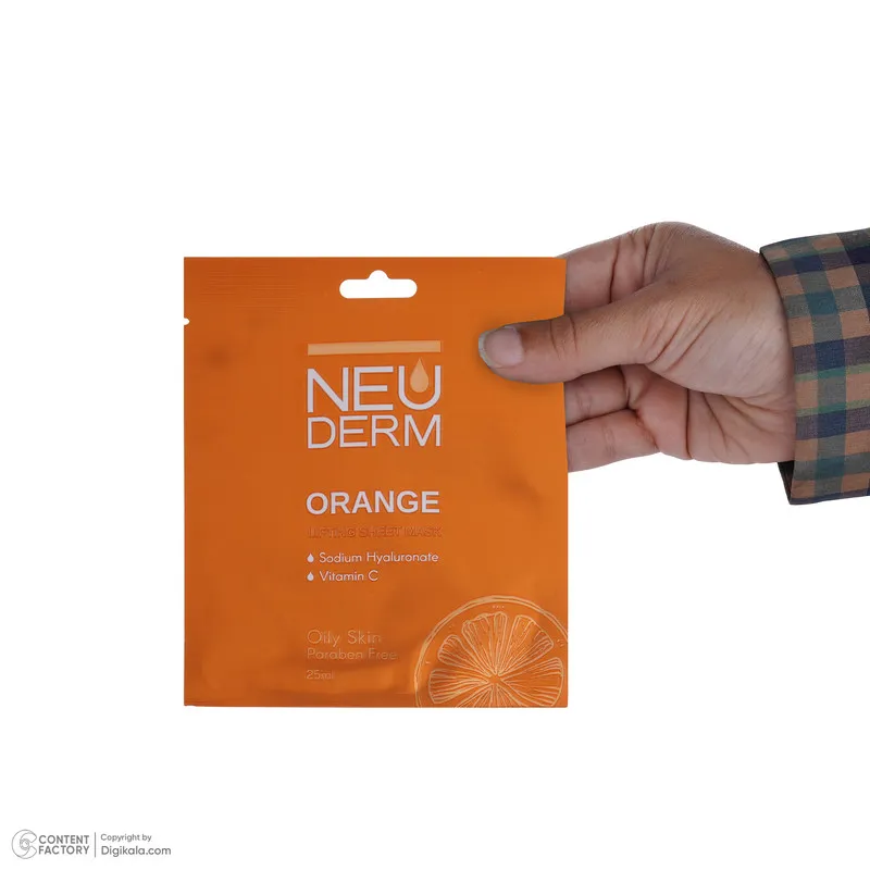 ماسک صورت نئودرم مدل Orange حجم 25 میلی لیتر - تصویر 2