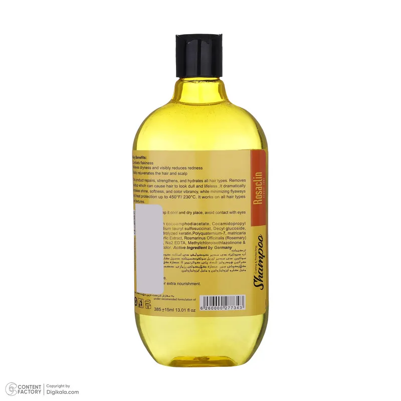 شامپو مو رزاکلین مدل Keratin مناسب موهای فر و مجعد حجم 385 میلی لیتر - تصویر 4