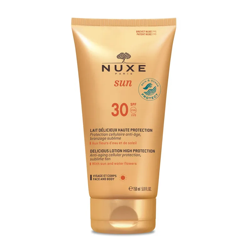 لوسیون ضد آفتاب بدون رنگ نوکس SPF 30 مدل Lait Délicieux مناسب انواع پوست حجم 150 میلی‌لیتر - تصویر 2