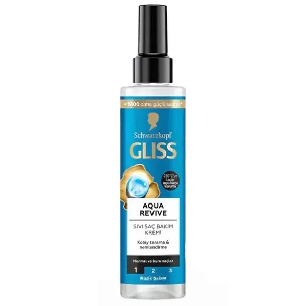 اسپری دو فاز مو گلیس مدل revive - aqua 203 حجم 190 میلی لیتر