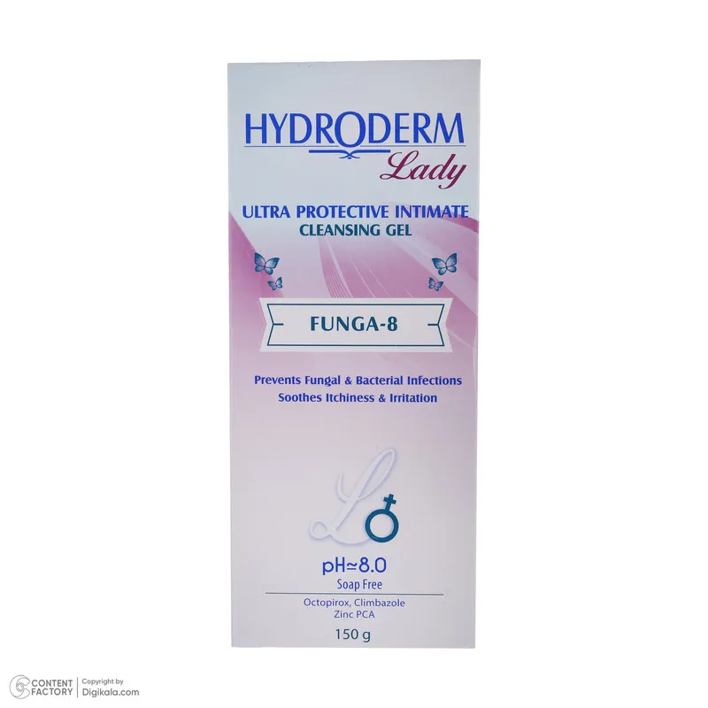 ژل بهداشتی بانوان هیدرودرم مدل Funga-8 حجم 150 میلی لیتر - تصویر 6