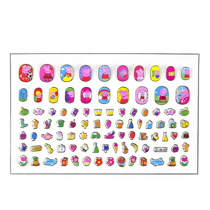 برچسب لنز ناخن مدل pepa pig - تصویر 4