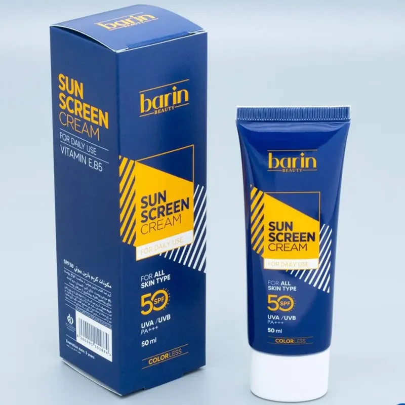 کرم ضد آفتاب بدون رنگ بارین بیوتی SPF 50 مدل CL مناسب انواع پوست حجم 50 میلیلیتر - تصویر 3
