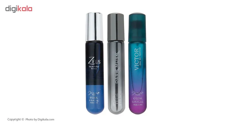 عطر جیبی مردانه ژک ساف کمپلکس حجم 22 میلی لیتر مجموعه سه عددی - تصویر 3