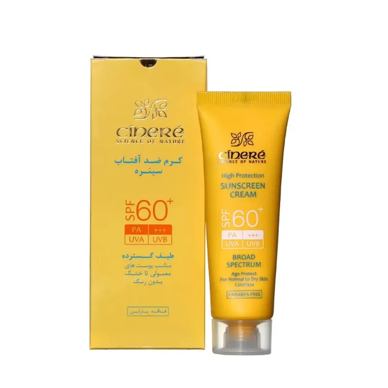 کرم ضدآفتاب بی‌رنگ سینره مدل SPF60 مناسب انواع پوست، حجم 50 میلی‌لیتر - تصویر 4