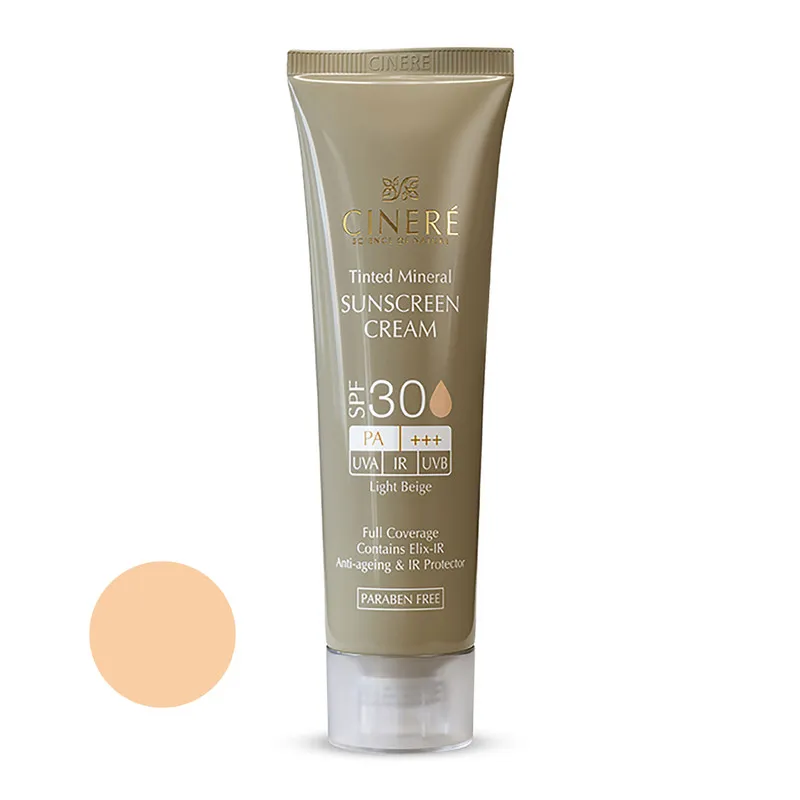 کرم ضدآفتاب رنگی سینره مدل SPF30 مناسب انواع پوست، حجم 50 میلیلیتر - تصویر 2