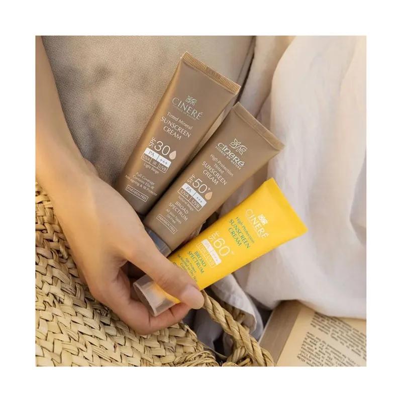 کرم ضدآفتاب رنگی سینره مدل SPF30 مناسب انواع پوست، حجم 50 میلیلیتر - تصویر 5