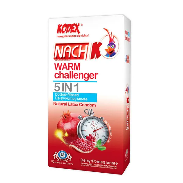 کاندوم ناچ کدکس مدل warm challenger بسته 12 عددی - تصویر 2