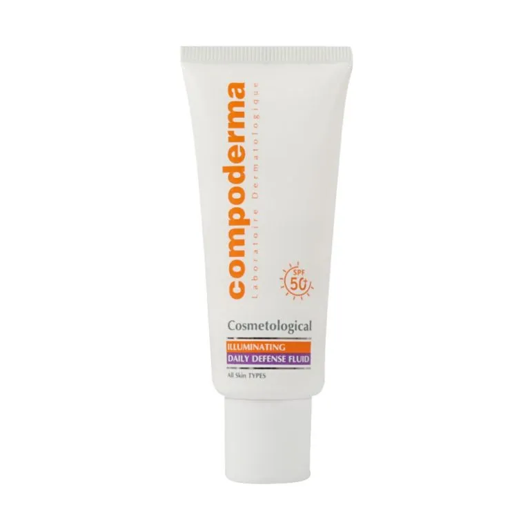کرم ضد آفتاب بدون رنگ کامپودرما SPF 50 مدل روشن کننده مناسب انواع پوست حجم 40 میلیلیتر - تصویر 2