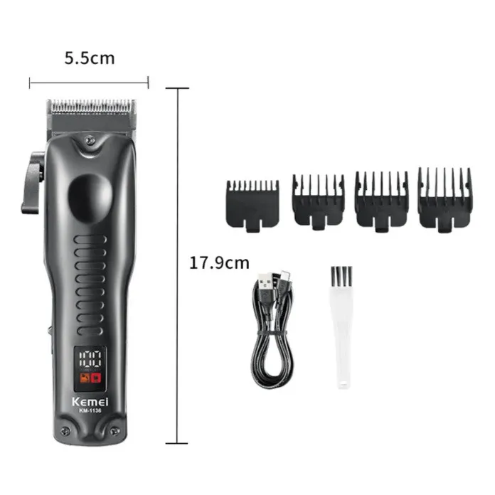 ماشین اصلاح موی سر و صورت شارژی کیمی مدل KM-1136 - تصویر 3