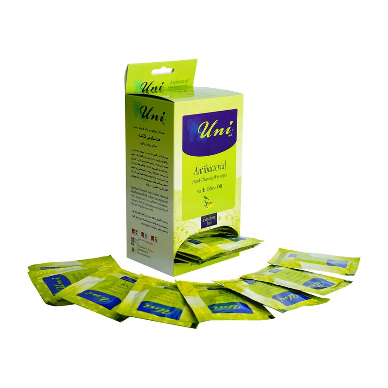 دستمال مرطوب یونی لد مدل آنتی باکتریال بسته 40 عددی - تصویر 2