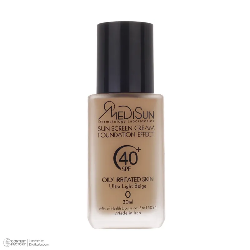 کرم ضد آفتاب رنگی مدیسان SPF 40 مدل No.0 ‌مناسب پوست‌های چرب حجم 30 میلی‌لیتر - تصویر 5
