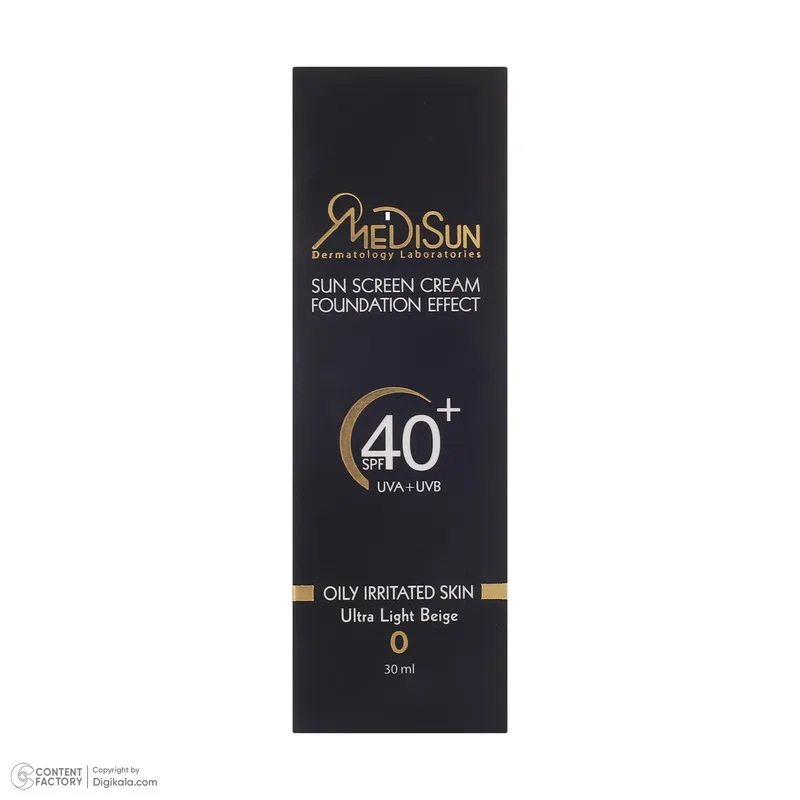 کرم ضد آفتاب رنگی مدیسان SPF 40 مدل No.0 ‌مناسب پوست‌های چرب حجم 30 میلی‌لیتر - تصویر 6
