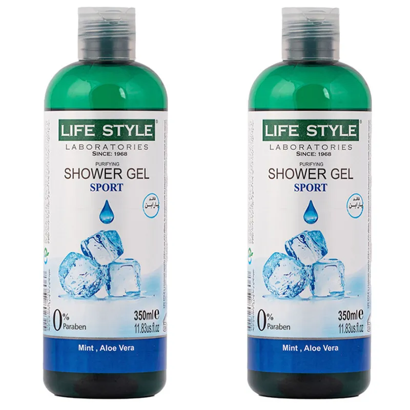 ژل شستشو بدن لایف استایل مدل اسپورت حجم 350 میلی لیتر مجموعه 2 عددی - تصویر 2