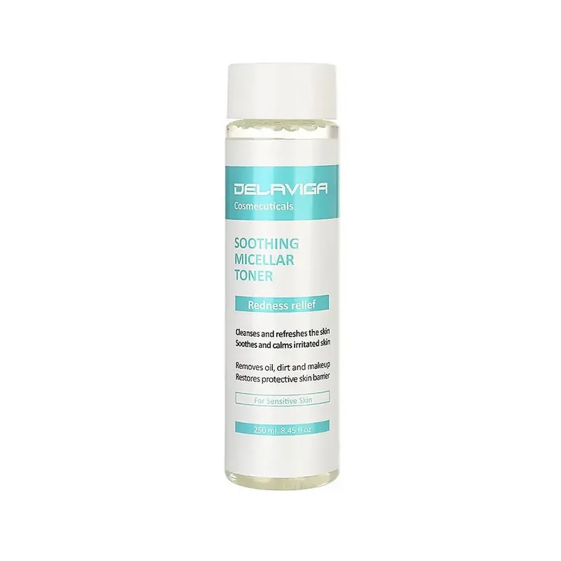 تونر دلاویگا مدل Redness relief حجم 250 میلی لیتر