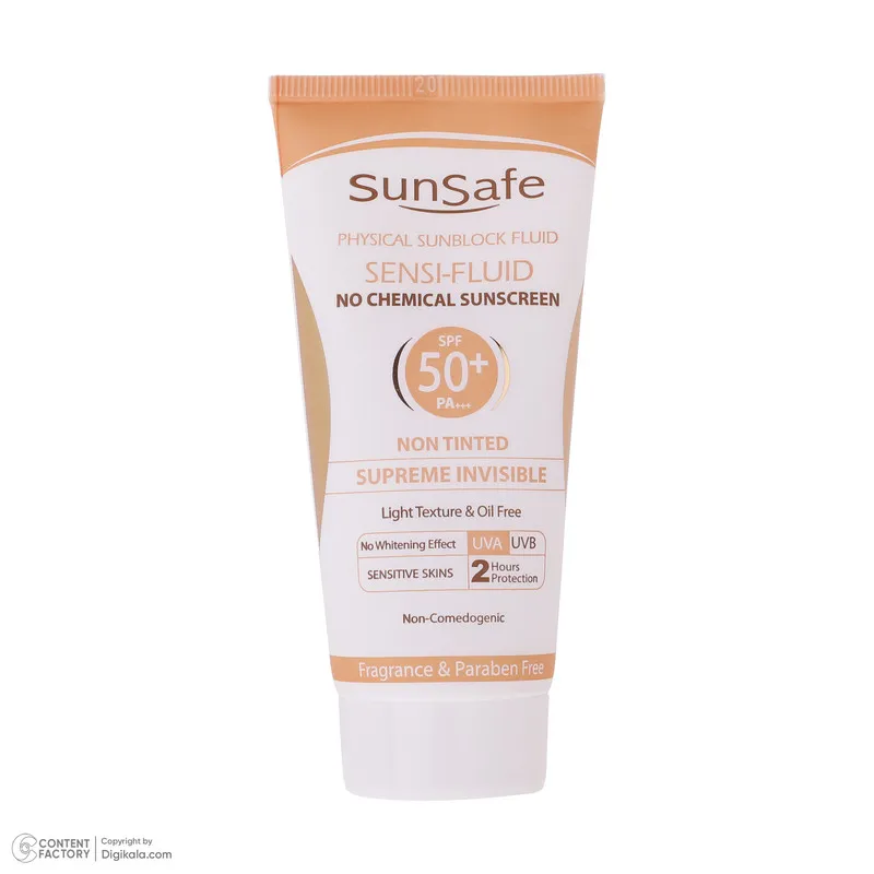 کرم ضد آفتاب بدون رنگ سان سیف SPF 50 مدل SENSI مناسب پوستهای حساس حجم 50 میلی لیتر - تصویر 4
