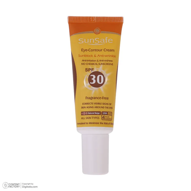 کرم ضد آفتاب رنگی دور چشم سان سیف SPF 30 مدل 001 مناسب انواع پوست حجم 20 میلی لیتر - تصویر 2