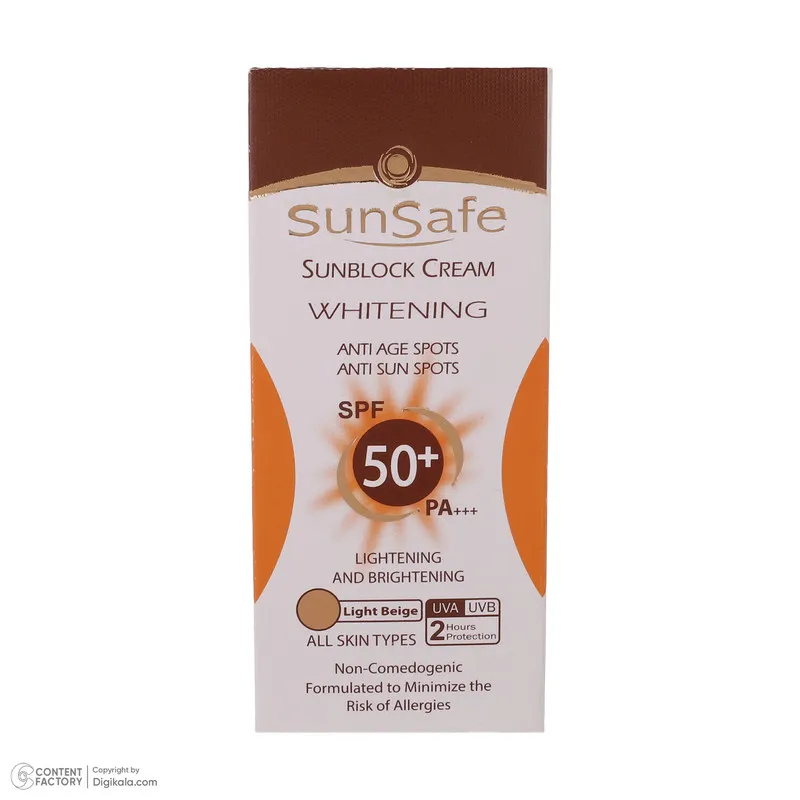 کرم ضد آفتاب رنگی سان سیف SPF 50 مدل 002 ‌مناسب برای انواع پوست‌ حجم 50 میلی لیتر - تصویر 3
