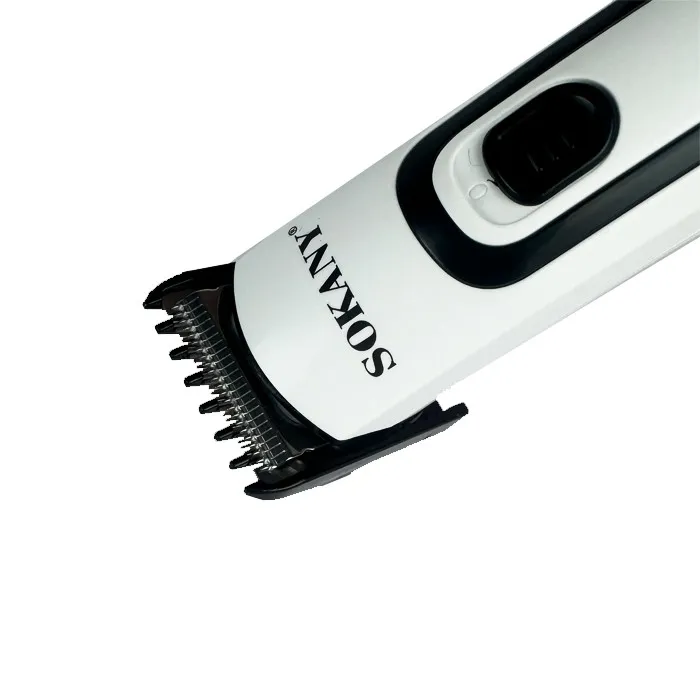 ماشین اصلاح موی سر و صورت شارژی سوکانی مدل SK-LF-9943 با تیغه استیل ضد زنگ، قابلیت اصلاح صفر میلی‌متر، شانه قابل تنظیم 0 تا 5 میلی‌متر و طراحی ارگونومیک - تصویر 4