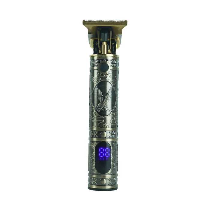 ماشین اصلاح موی سر و صورت شارژی سوکانی مدل SK-LF-9996 با تیغه استیل ضد زنگ، طراحی ارگونومیک، نمایشگر وضعیت باتری، قابلیت اصلاح با شماره صفر، همراه با 3 عدد شانه و کابل USB تایپ C