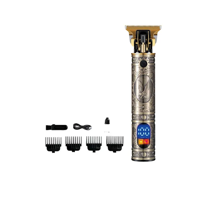 ماشین اصلاح موی سر و صورت شارژی سوکانی مدل SK-LF-9996 با تیغه استیل ضد زنگ، طراحی ارگونومیک، نمایشگر وضعیت باتری، قابلیت اصلاح با شماره صفر، همراه با 3 عدد شانه و کابل USB تایپ C - تصویر 2