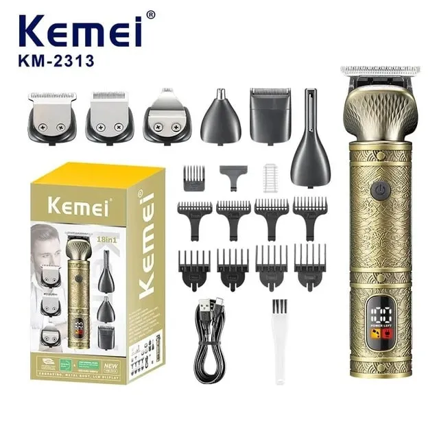 ماشین اصلاح موی صورت و بدن شارژی کیمی مدل KM-2313 - تصویر 3