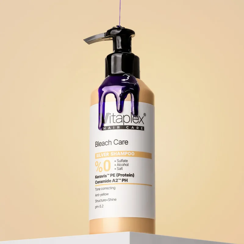شامپو تثبیت کننده رنگ مو ویتاپلکس مدل Bleach Care 01 مناسب موهای رنگ شده حجم 200 میلی لیتر - تصویر 6