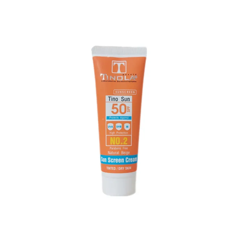کرم ضد آفتاب رنگی تینولا بیوتی SPF 50 مدل Tino Sun مناسب پوستهای حساس و خشک حجم 40 میلیلیتر - تصویر 2