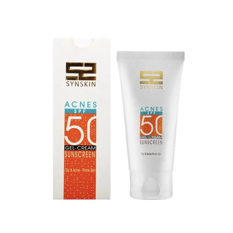 کرم ژل ضدآفتاب سایناسکین SPF50 مدل Acnes حاوی محافظ UVA وUVB مناسب انواع پوستهای چرب و جوشدار و مستعد آکنه حجم 50 میلیلیتر - تصویر 2