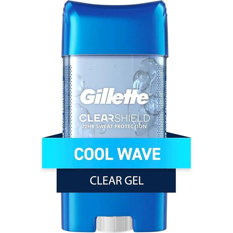 ژل شفاف ضد تعریق مردانه ژیلت مدل CLEAR SHIELD Cool Wave وزن 108 گرم - تصویر 3