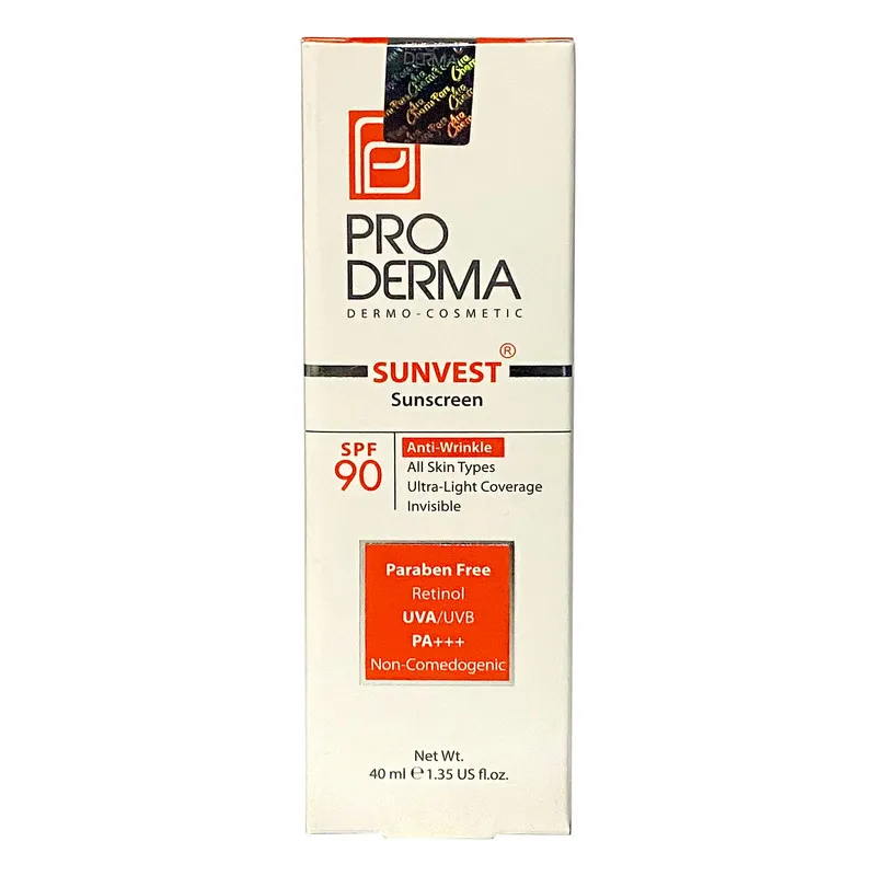 کرم ضد آفتاب بدون رنگ پرودرما SPF90 مدل +++PA مناسب انواع پوست حجم 40 میلیلیتر - تصویر 3