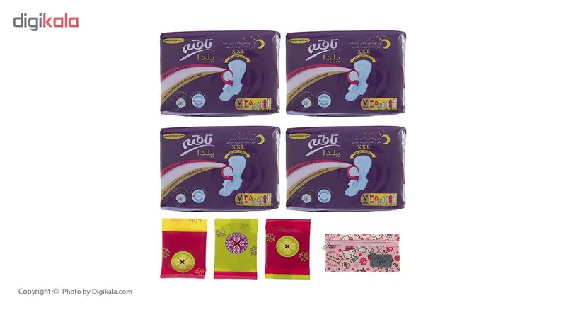 پک نوار بهداشتی تافته مدل Yalda Night بسته 7 عددی - تصویر 3