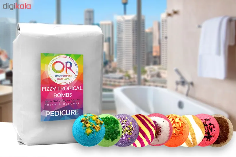 کوکتل نمک حمام اور مدل Mix Pedicure وزن 900 گرم بسته 9 عددی - تصویر 3