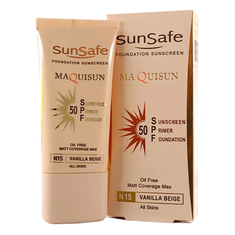 کرم ضد آفتاب رنگی سان سیف SPF 50 مدل N15 مناسب انواع پوست حجم 40 میلی لیتر بسته دو عددی - تصویر 2