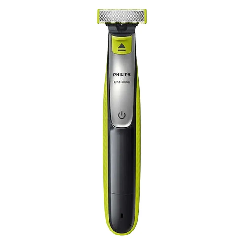ماشین اصلاح موی صورت و بدن شارژی فیلیپس مدل QP2834/60 با فناوری OneBlade، ضد آب، تیغه استیل ضد زنگ، خط زن و حجم زن، همراه با 2 تیغه یدک، شارژ 240 دقیقه و زمان استفاده 60 دقیقه