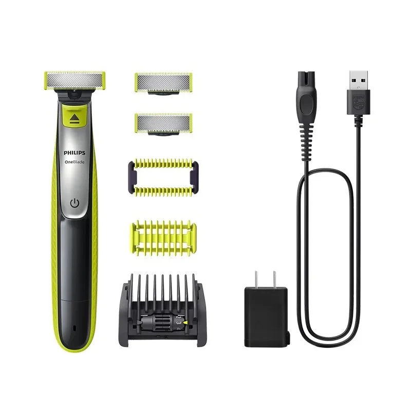 ماشین اصلاح موی صورت و بدن شارژی فیلیپس مدل QP2834/60 با فناوری OneBlade، ضد آب، تیغه استیل ضد زنگ، خط زن و حجم زن، همراه با 2 تیغه یدک، شارژ 240 دقیقه و زمان استفاده 60 دقیقه - تصویر 4