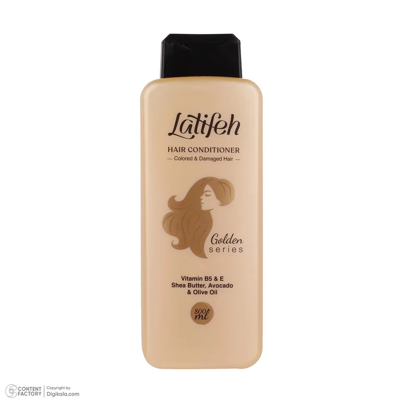نرمکننده مو لطیفه مدل Golden Series حجم 800 میلیلیتر - تصویر 2