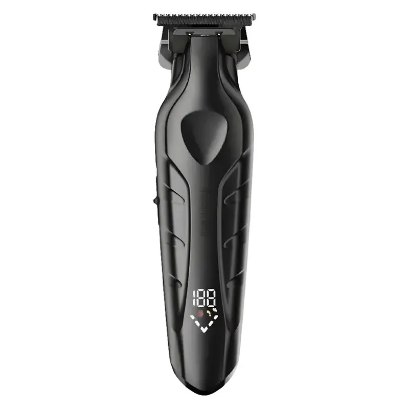 ماشین اصلاح موی سر و صورت کیمی مدل KM-2269 با تیغه کربن استیل، موتور 7000 دور در دقیقه، باتری 2000 میلیآمپر ساعت، نمایشگر شارژ و طراحی ارگونومیک