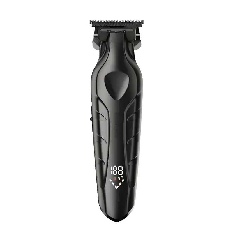 ماشین اصلاح موی سر و صورت کیمی مدل KM-2269 با تیغه کربن استیل، موتور 7000 دور در دقیقه، باتری 2000 میلیآمپر ساعت، نمایشگر شارژ و طراحی ارگونومیک - تصویر 2