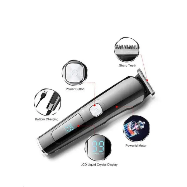 ماشین اصلاح موی صورت و بدن شارژی کومکس مدل KM-8688 - تصویر 2
