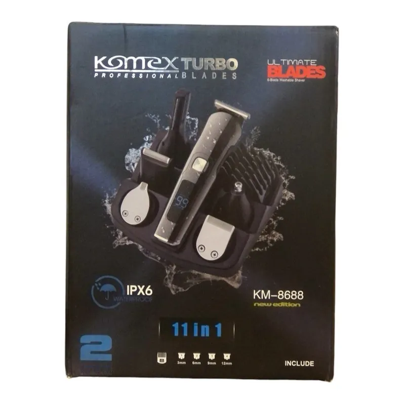 ماشین اصلاح موی صورت و بدن شارژی کومکس مدل KM-8688 - تصویر 4