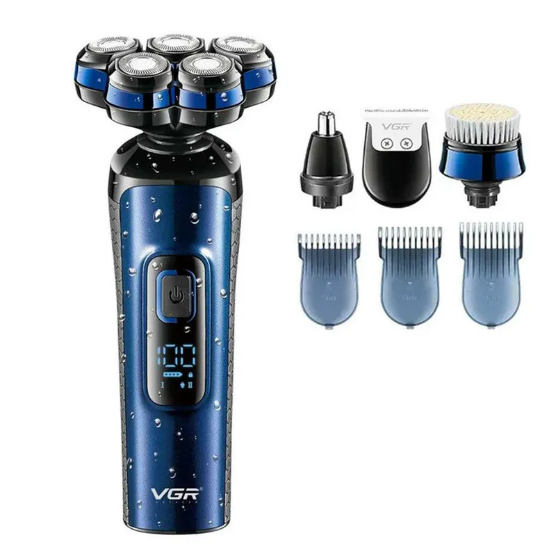 ماشین اصلاح موی صورت شارژی وی جی ار مدل V-386 - تصویر 2